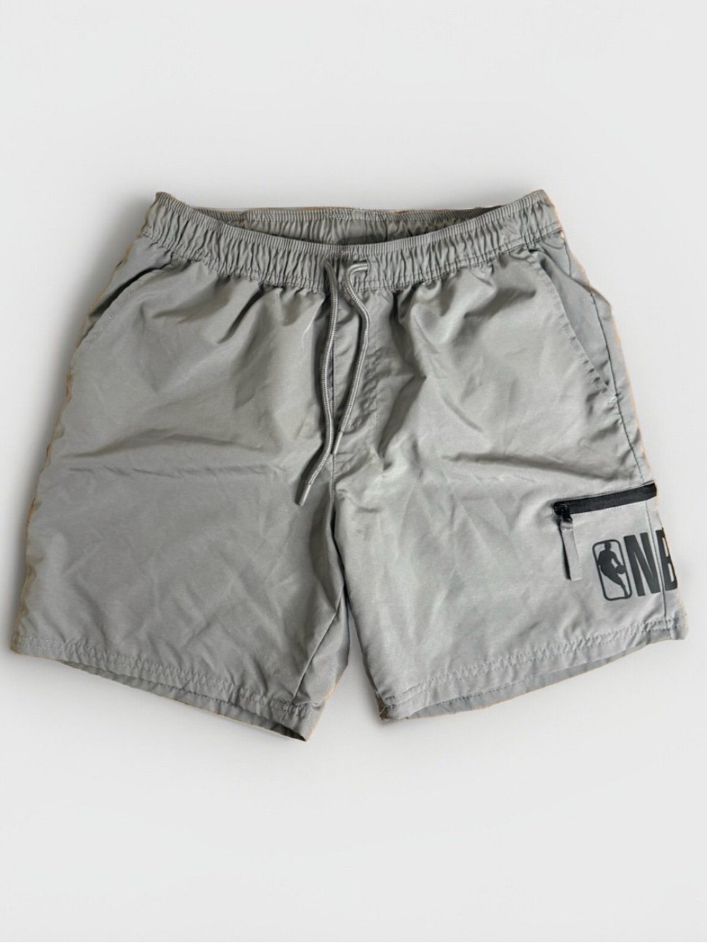 Men’s NBA Swim Trunks Grey Size Small